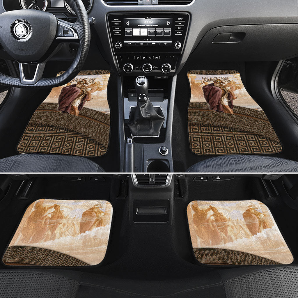 King Of Mycenae Agamemnon Car Mats Ancient Greek Mythology Classic Warrior Painting