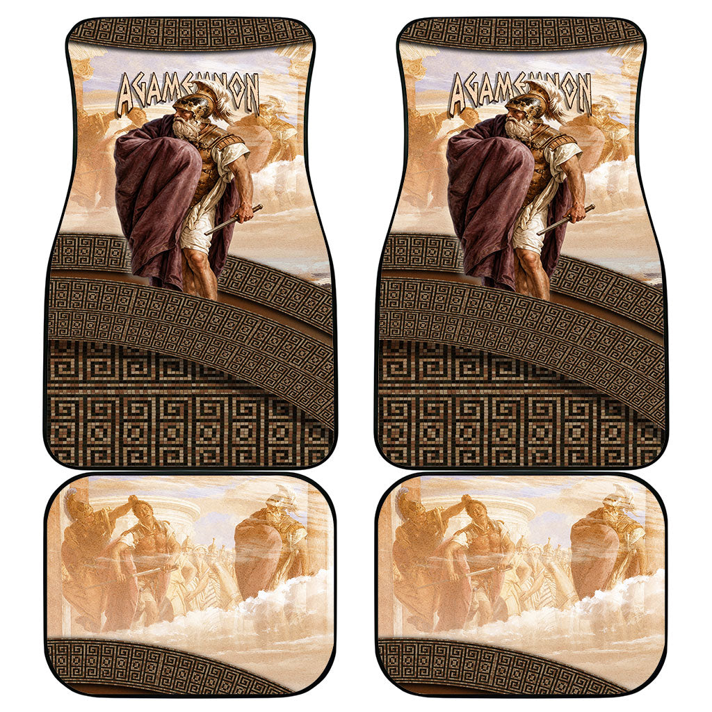 King Of Mycenae Agamemnon Car Mats Ancient Greek Mythology Classic Warrior Painting