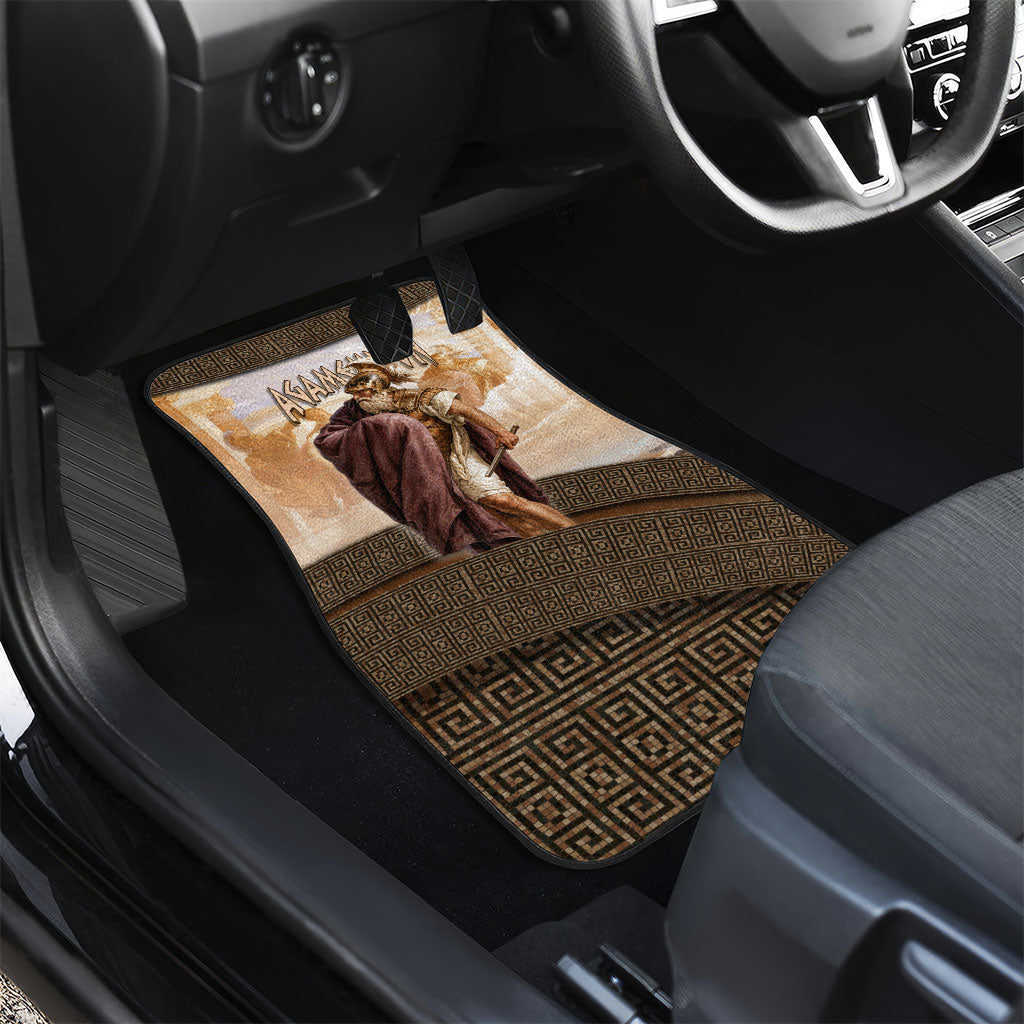 King Of Mycenae Agamemnon Car Mats Ancient Greek Mythology Classic Warrior Painting