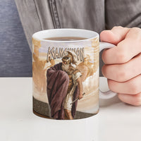 King Of Mycenae Agamemnon Ceramic Mug Ancient Greek Mythology Classic Warrior Painting