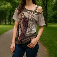 King Of Mycenae Agamemnon Cross Shoulder Shirt Ancient Greek Mythology Classic Warrior Painting