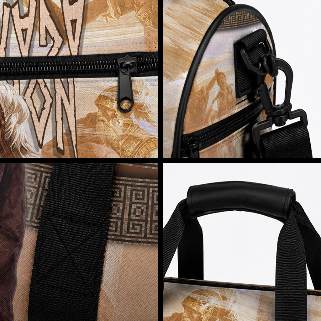 King Of Mycenae Agamemnon Duffle Bag Ancient Greek Mythology Classic Warrior Painting