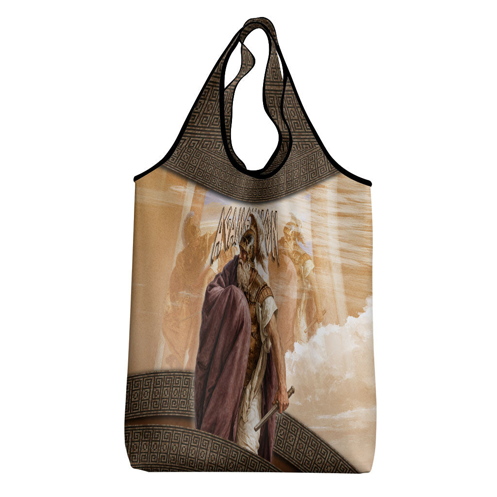 King Of Mycenae Agamemnon Grocery Bag Ancient Greek Mythology Classic Warrior Painting