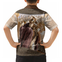 King Of Mycenae Agamemnon Hawaiian Shirt Ancient Greek Mythology Classic Warrior Painting