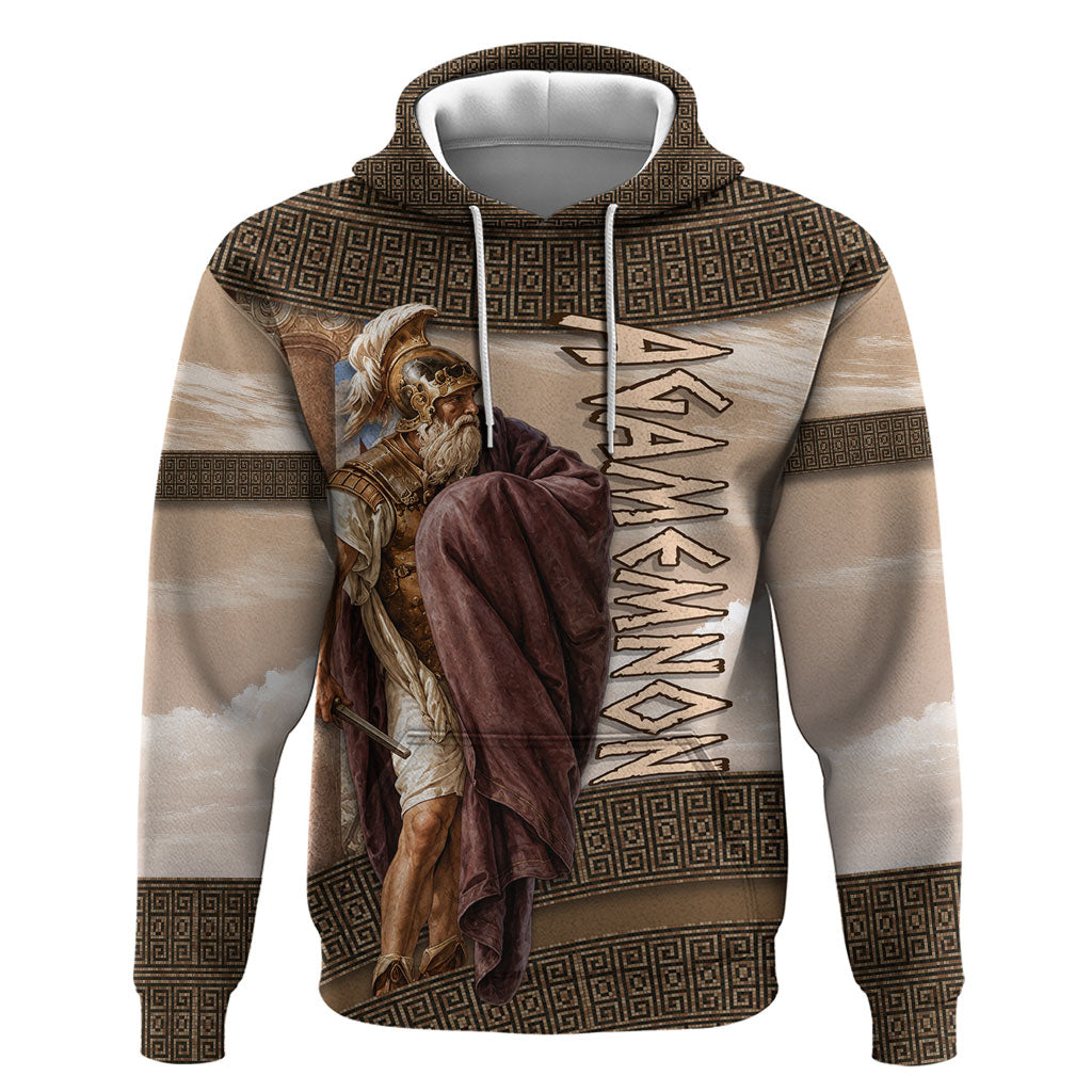 King Of Mycenae Agamemnon Hoodie Ancient Greek Mythology Classic Warrior Painting
