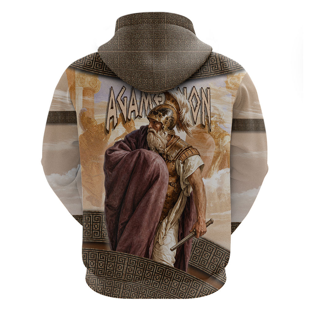 King Of Mycenae Agamemnon Hoodie Ancient Greek Mythology Classic Warrior Painting