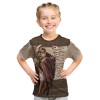 King Of Mycenae Agamemnon Kid T Shirt Ancient Greek Mythology Classic Warrior Painting