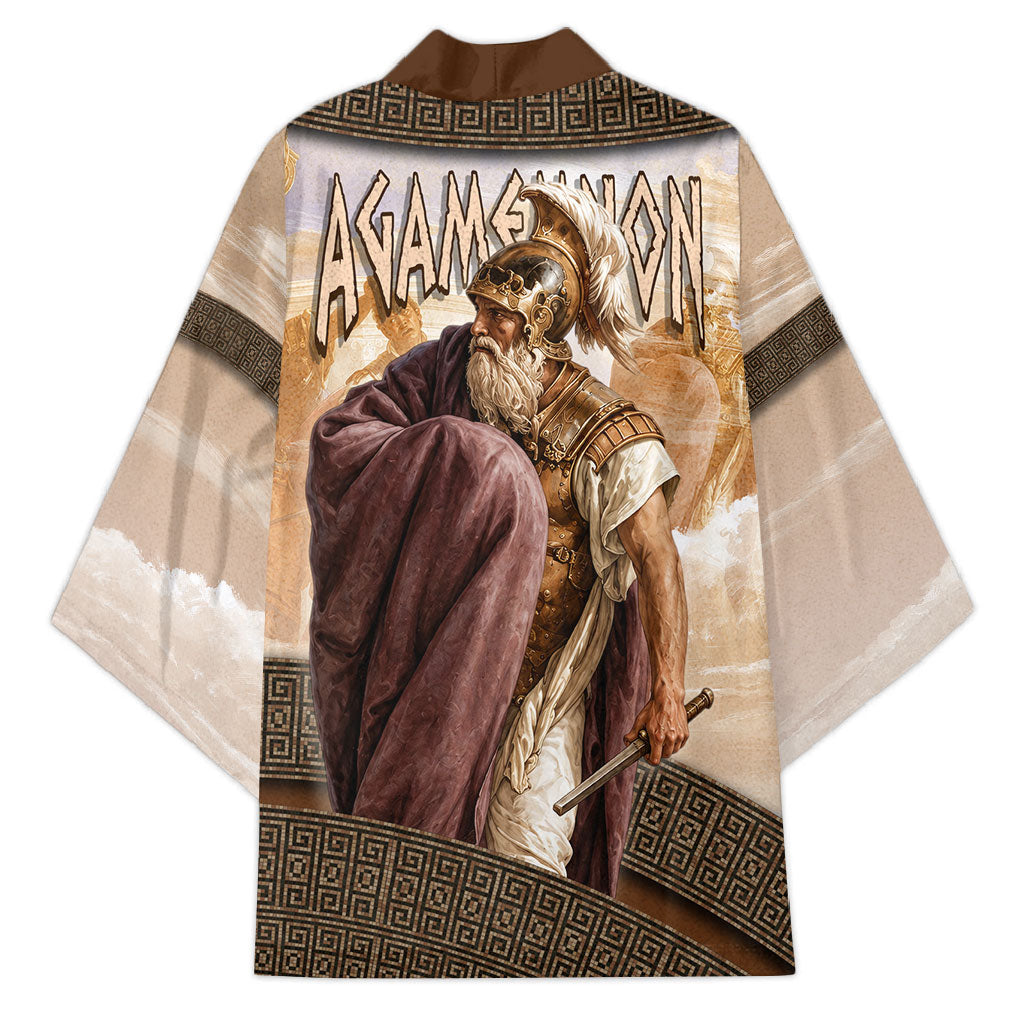 King Of Mycenae Agamemnon Kimono Ancient Greek Mythology Classic Warrior Painting