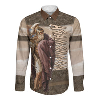 King Of Mycenae Agamemnon Long Sleeve Button Shirt Ancient Greek Mythology Classic Warrior Painting