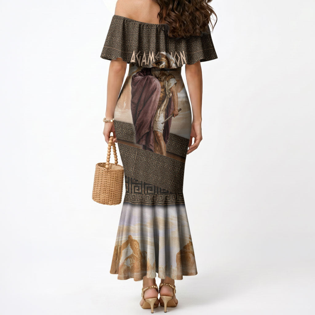 King Of Mycenae Agamemnon Mermaid Dress Ancient Greek Mythology Classic Warrior Painting