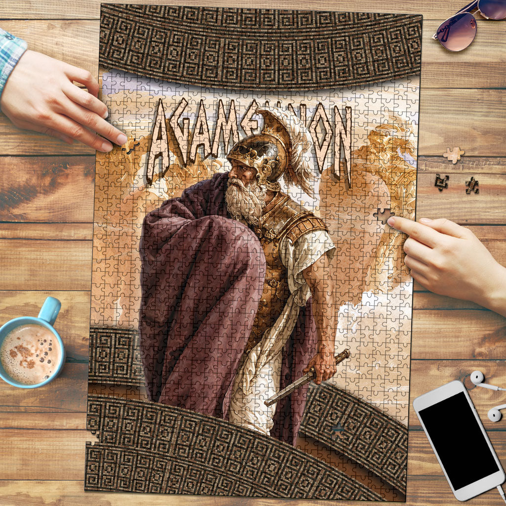 King Of Mycenae Agamemnon Puzzle Ancient Greek Mythology Classic Warrior Painting
