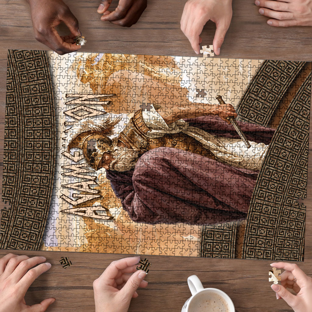 King Of Mycenae Agamemnon Puzzle Ancient Greek Mythology Classic Warrior Painting