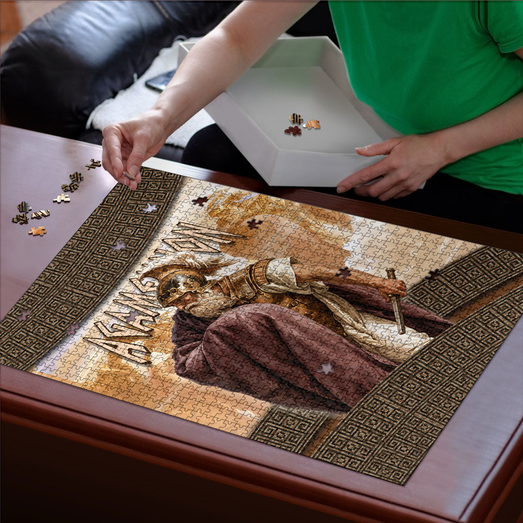 King Of Mycenae Agamemnon Puzzle Ancient Greek Mythology Classic Warrior Painting