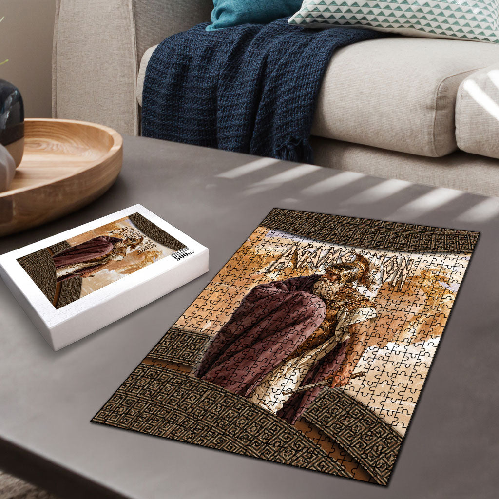 King Of Mycenae Agamemnon Puzzle Ancient Greek Mythology Classic Warrior Painting