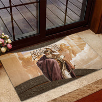 King Of Mycenae Agamemnon Rubber Doormat Ancient Greek Mythology Classic Warrior Painting