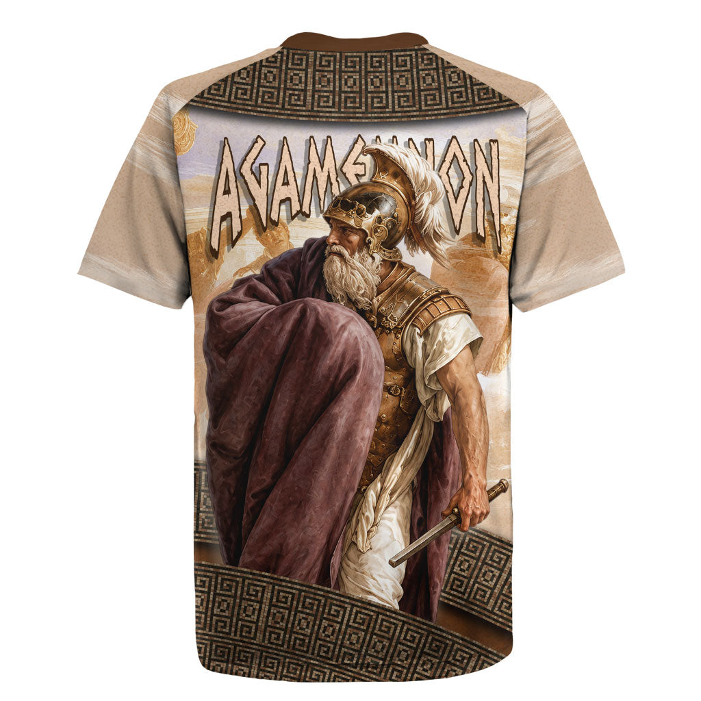 King Of Mycenae Agamemnon Rugby Jersey Ancient Greek Mythology Classic Warrior Painting
