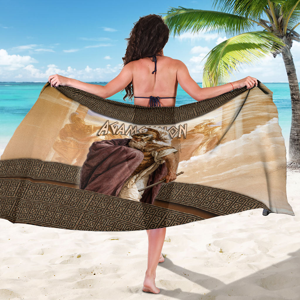 King Of Mycenae Agamemnon Sarong Ancient Greek Mythology Classic Warrior Painting