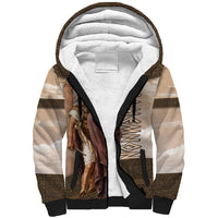 King Of Mycenae Agamemnon Sherpa Hoodie Ancient Greek Mythology Classic Warrior Painting
