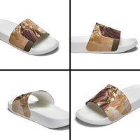 King Of Mycenae Agamemnon Slide Sandals Ancient Greek Mythology Classic Warrior Painting