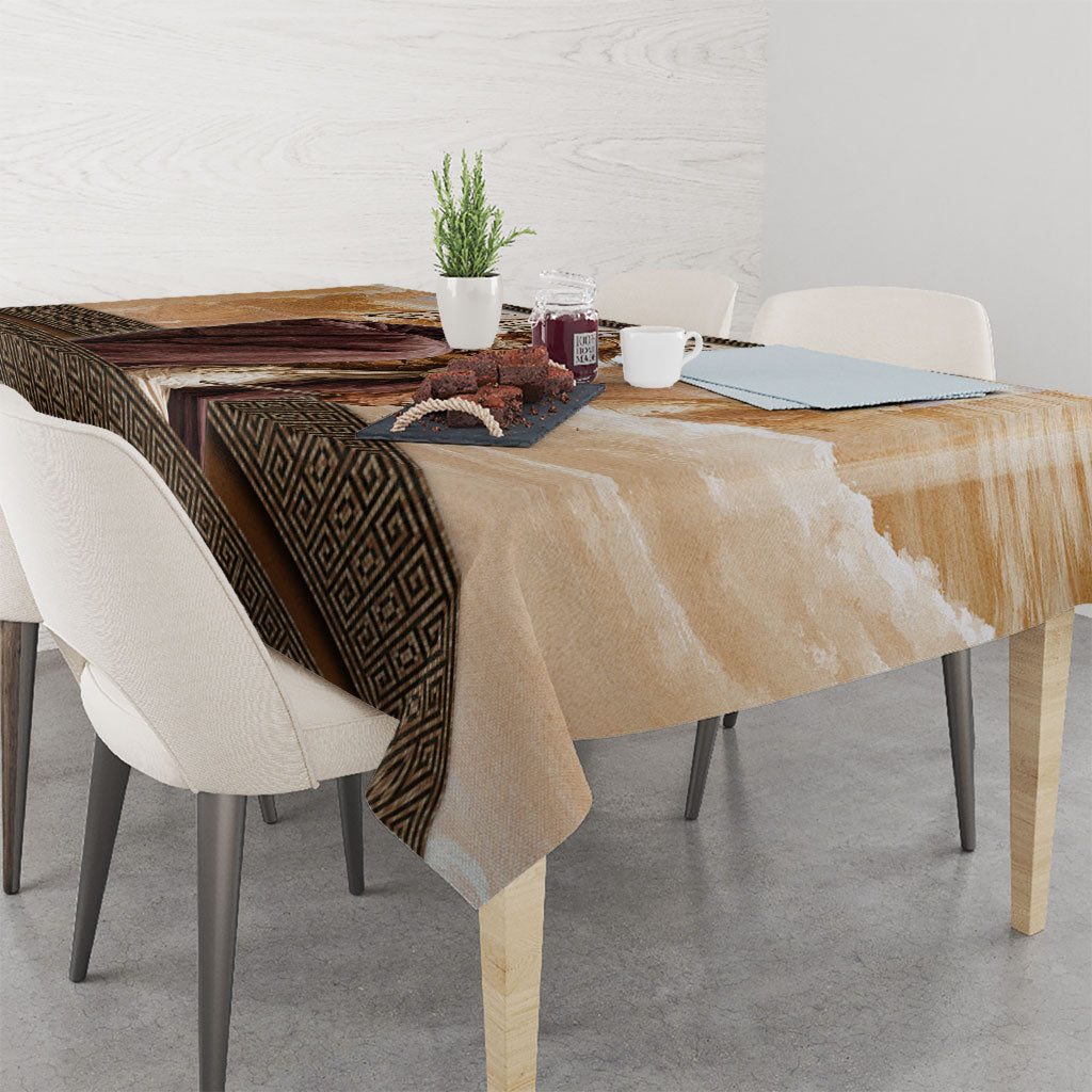 King Of Mycenae Agamemnon Tablecloth Ancient Greek Mythology Classic Warrior Painting