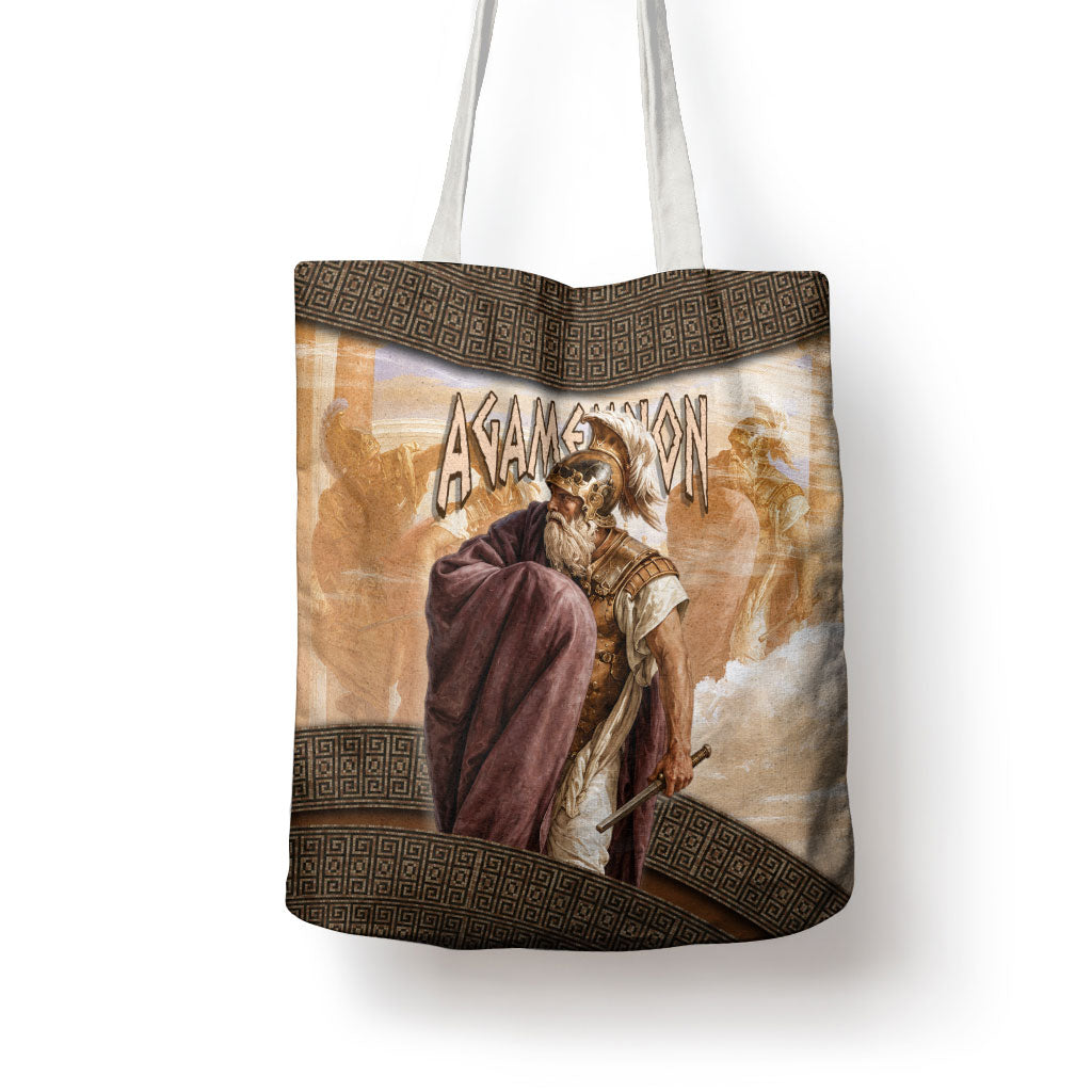 King Of Mycenae Agamemnon Tote Bag Ancient Greek Mythology Classic Warrior Painting