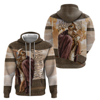 King Of Mycenae Agamemnon Zip Hoodie Ancient Greek Mythology Classic Warrior Painting