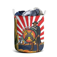 Bass Reeves Laundry Basket Vintage African American Black Cowboy Western History