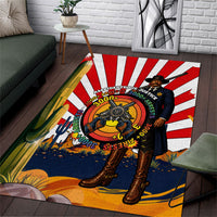 Bass Reeves Area Rug Vintage African American Black Cowboy Western History