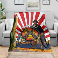 Bass Reeves Blanket Vintage African American Black Cowboy Western History