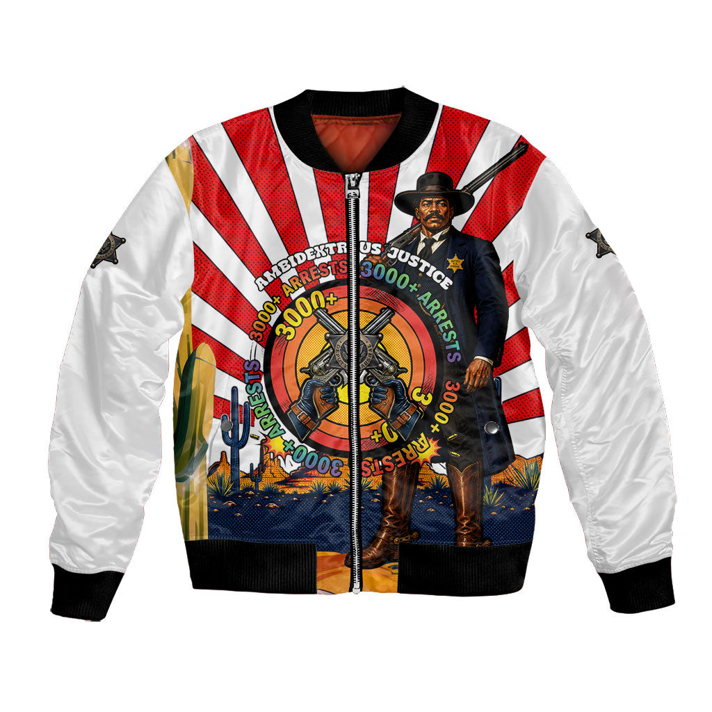 Bass Reeves Bomber Jacket Vintage African American Black Cowboy Western History