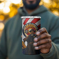 Bass Reeves 4 in 1 Can Cooler Tumbler Vintage African American Black Cowboy Western History