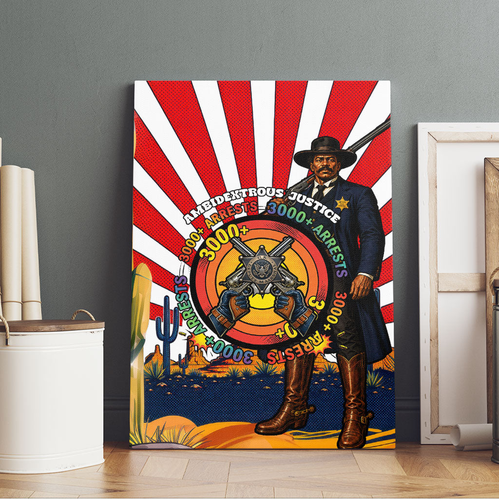 Bass Reeves Canvas Wall Art Vintage African American Black Cowboy Western History