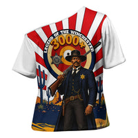 Bass Reeves Cross Shoulder Shirt Vintage African American Black Cowboy Western History