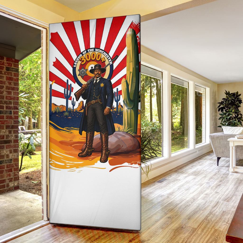 Bass Reeves Door Cover Vintage African American Black Cowboy Western History