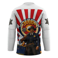 Bass Reeves Hockey Jersey Vintage African American Black Cowboy Western History