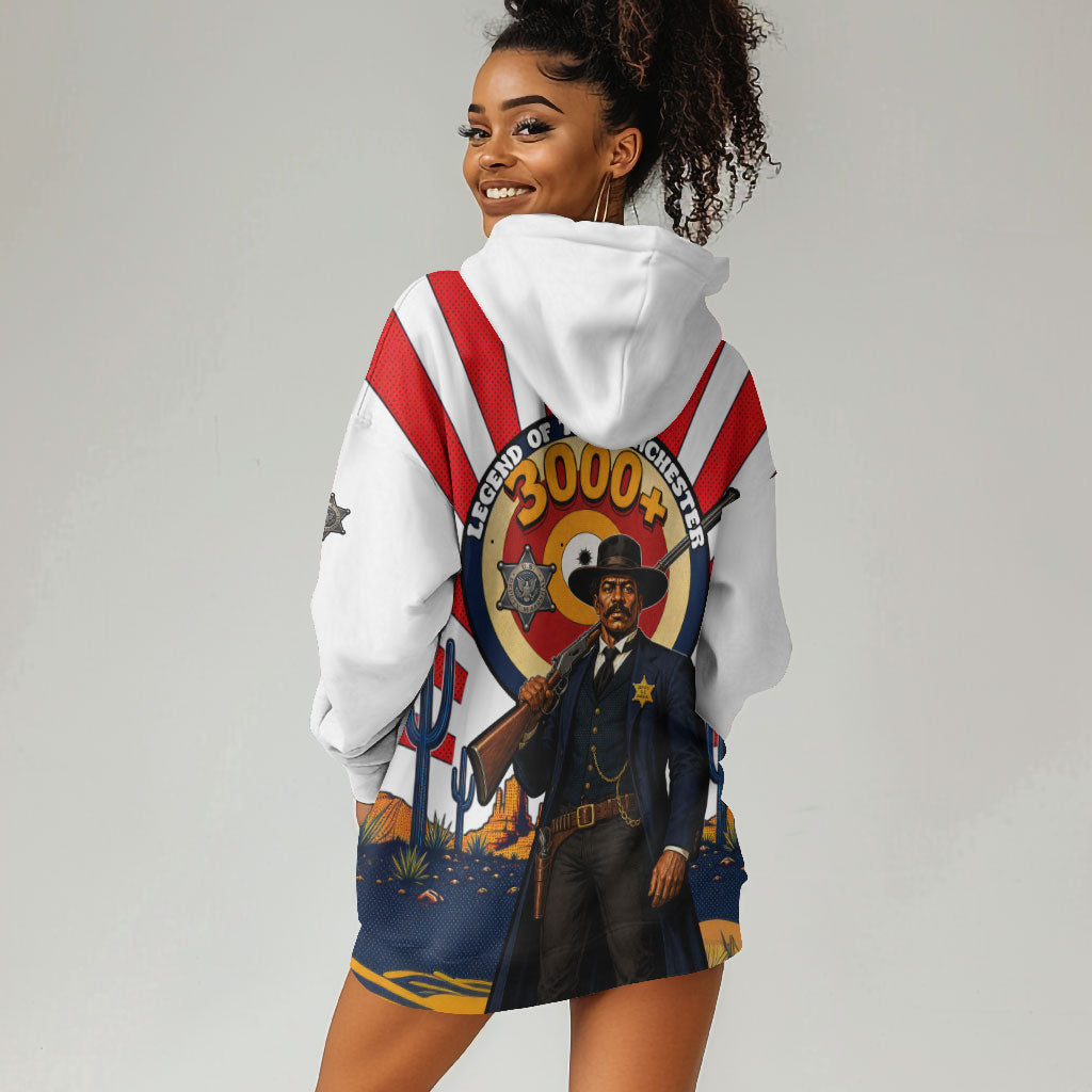 Bass Reeves Hoodie Dress Vintage African American Black Cowboy Western History