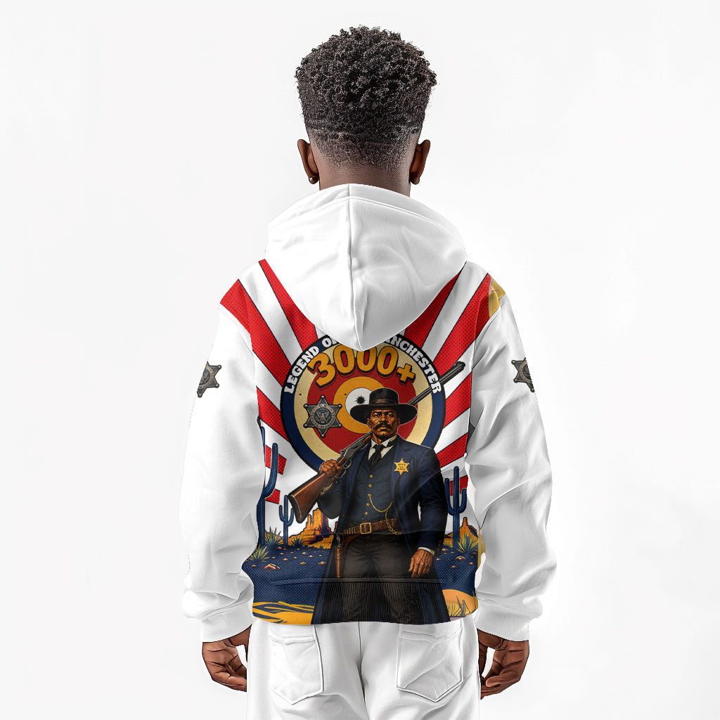 Bass Reeves Kid Hoodie Vintage African American Black Cowboy Western History