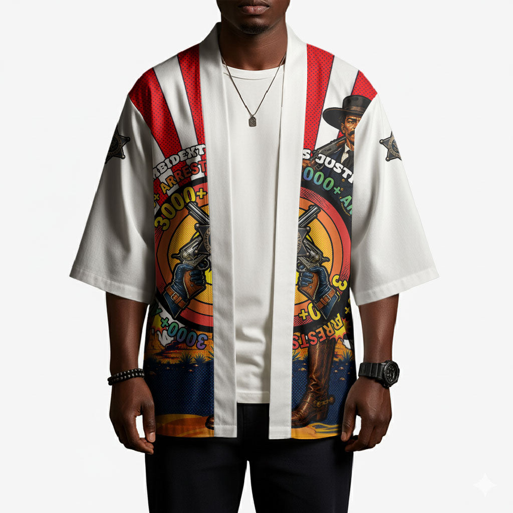 Bass Reeves Kimono Vintage African American Black Cowboy Western History