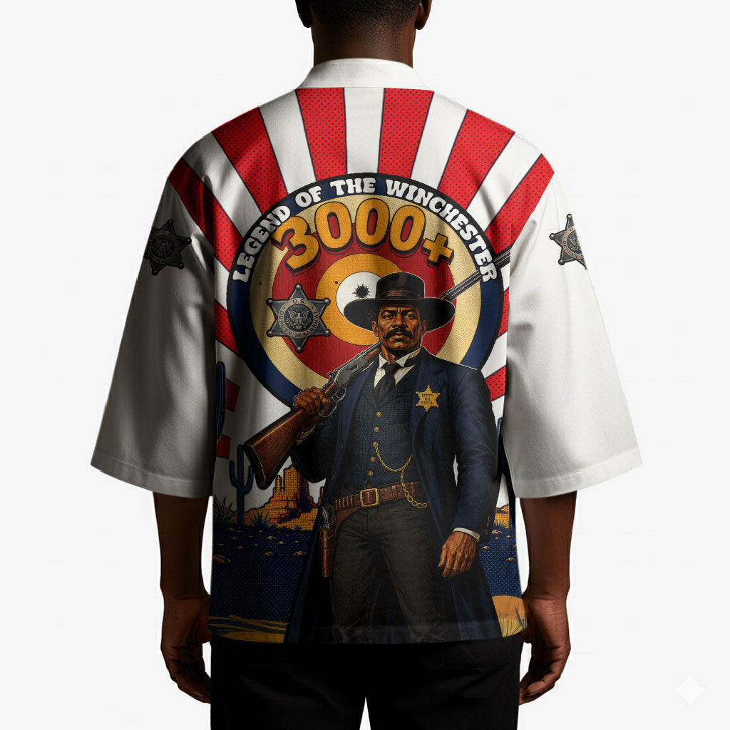 Bass Reeves Kimono Vintage African American Black Cowboy Western History