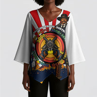 Bass Reeves Kimono Sleeve Blouse Vintage African American Black Cowboy Western History