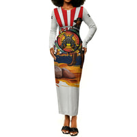 Bass Reeves Long Sleeve Bodycon Dress Vintage African American Black Cowboy Western History