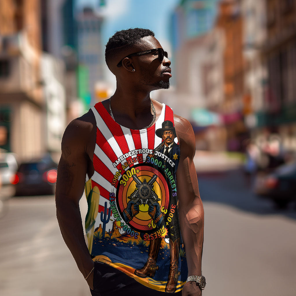 Bass Reeves Men Tank Top Vintage African American Black Cowboy Western History