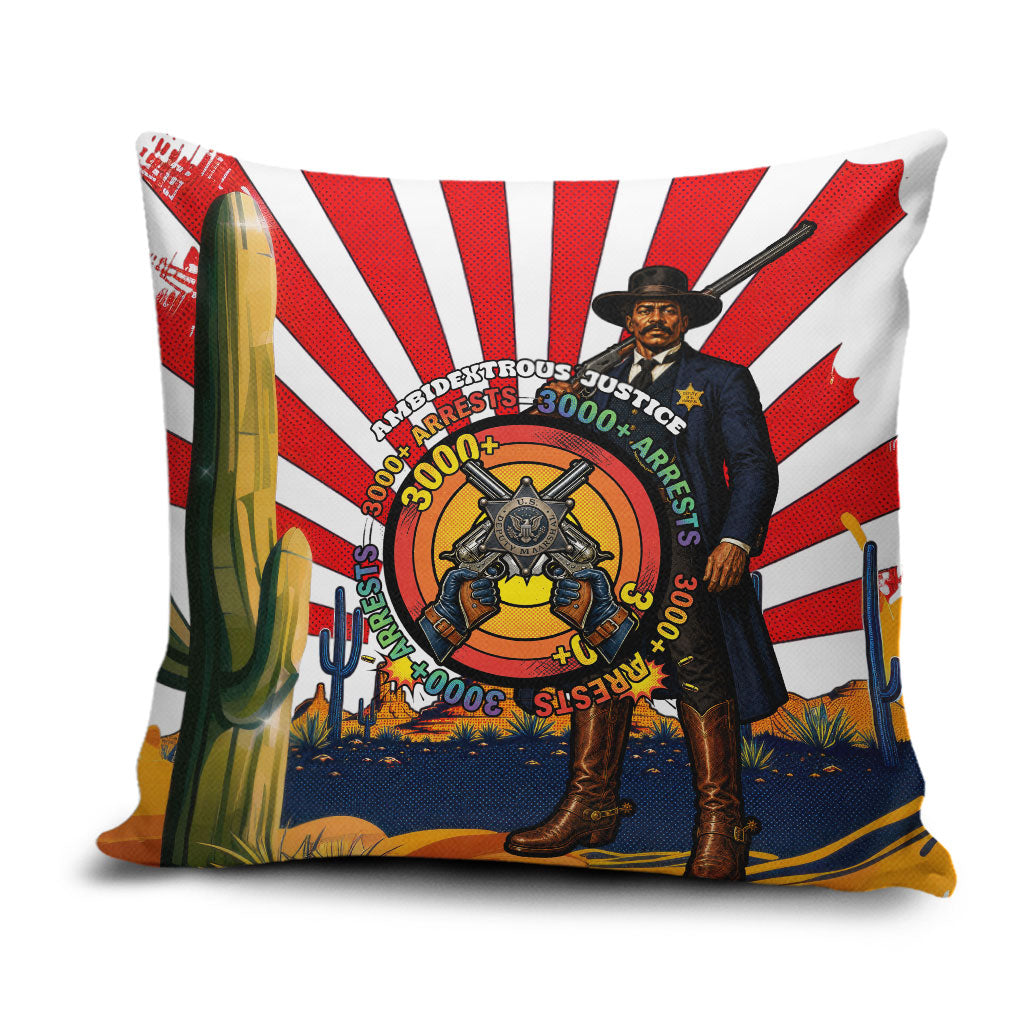 Bass Reeves Pillow Cover Vintage African American Black Cowboy Western History