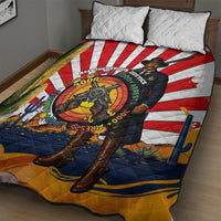 Bass Reeves Quilt Bed Set Vintage African American Black Cowboy Western History