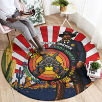 Bass Reeves Round Carpet Vintage African American Black Cowboy Western History