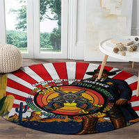 Bass Reeves Round Carpet Vintage African American Black Cowboy Western History