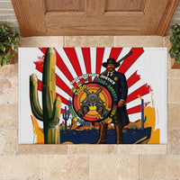 Bass Reeves Rubber Doormat Vintage African American Black Cowboy Western History