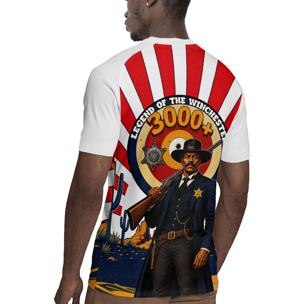 Bass Reeves Rugby Jersey Vintage African American Black Cowboy Western History