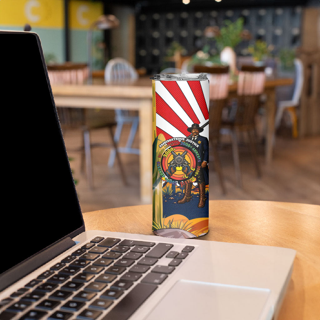 Bass Reeves Skinny Tumbler Vintage African American Black Cowboy Western History