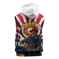 Bass Reeves Sleeveless Hoodie Vintage African American Black Cowboy Western History